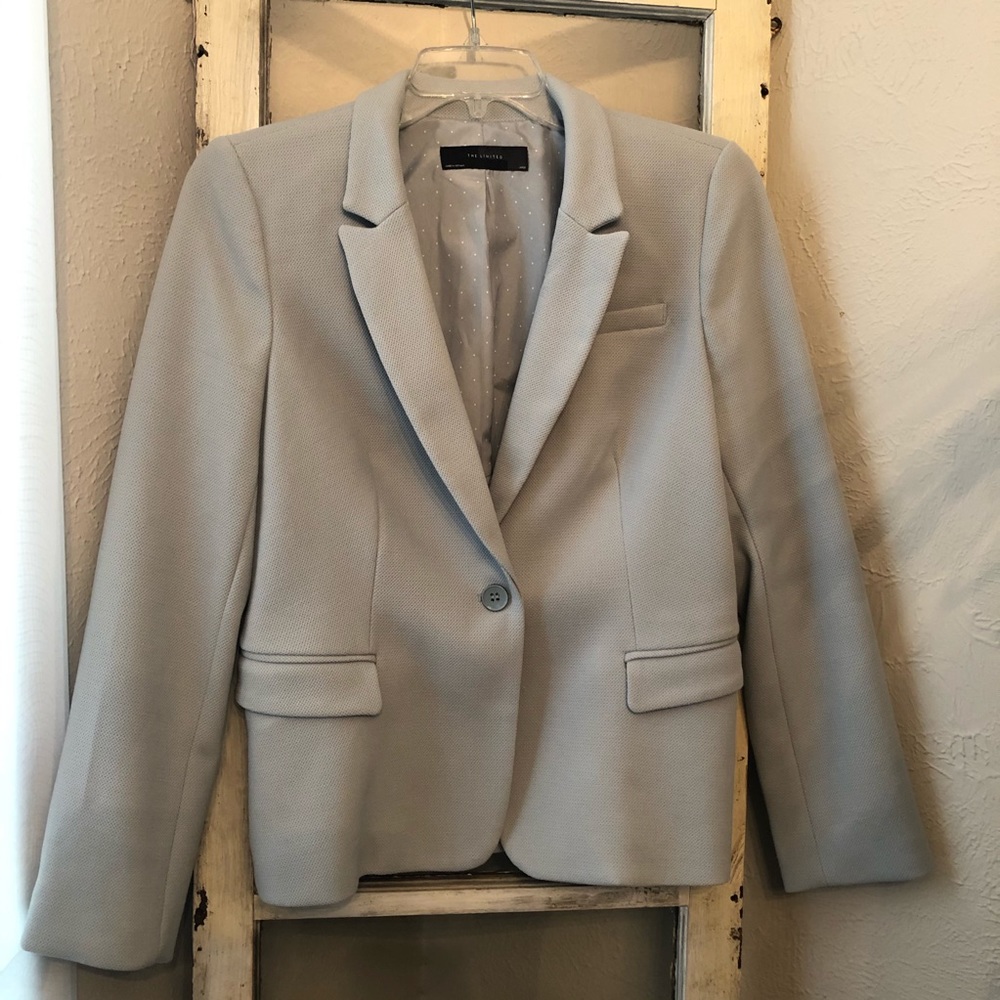 The Limited Light Gray Blazer